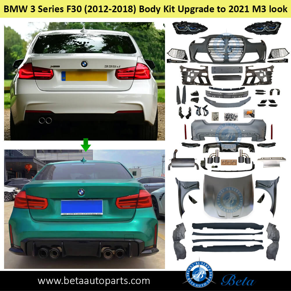 BMW 3 Series F30 (2012-2018), Body Kit Conversion Upgrade to G80 M3 Look, China BMW 3 Series F30 (2012-2018), Body Kit Conversion Upgrade to G80 M3 Look, China